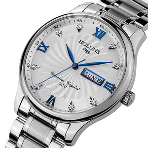 Men Watches, Luxury Steel Waterproof Quartz