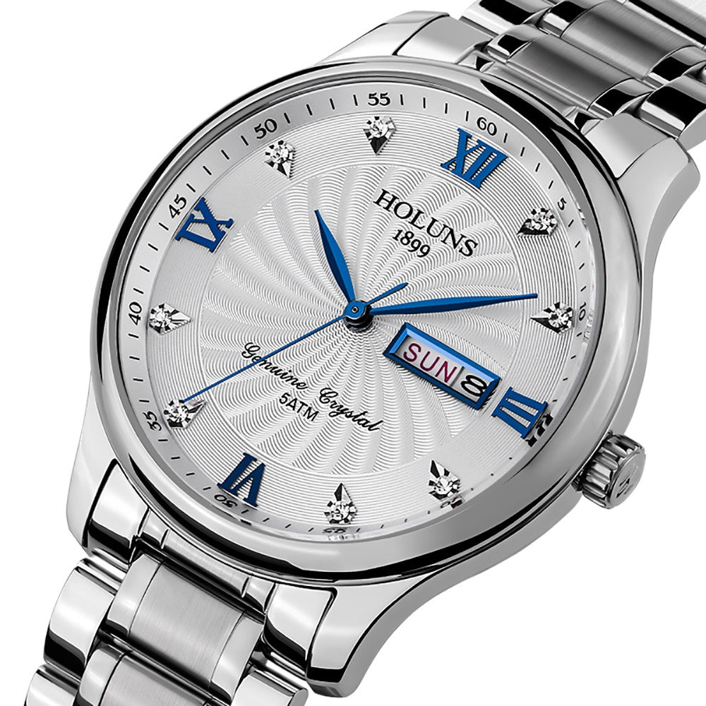 Men Watches, Luxury Steel Waterproof Quartz
